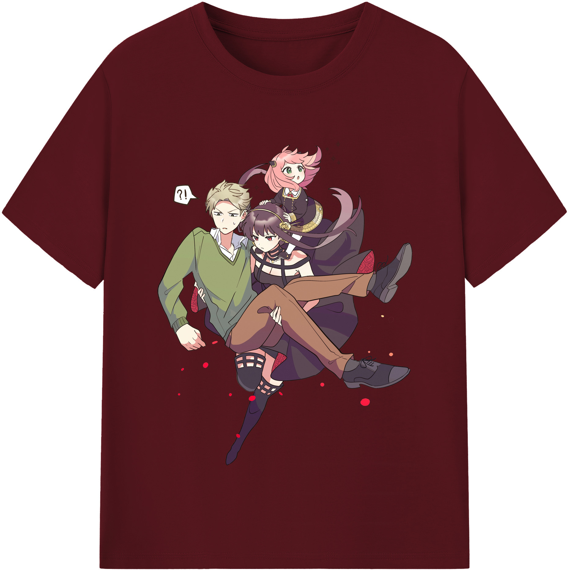 （画像用） SPY×FAMILY间谍家家酒 綿100％半袖Tシャツ（フロントプリント）